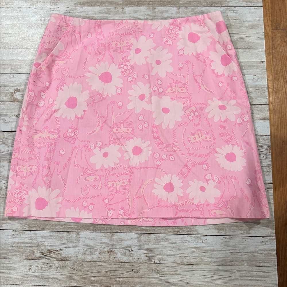 Lilly Pulitzer pink miniskirt, women’s size 0.